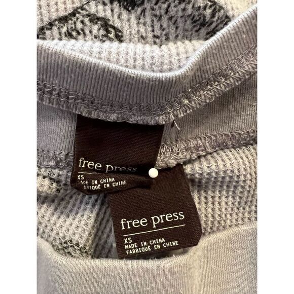 Free Press Gray Thermal Pajamas Size Extra Small - Picture 4 of 4